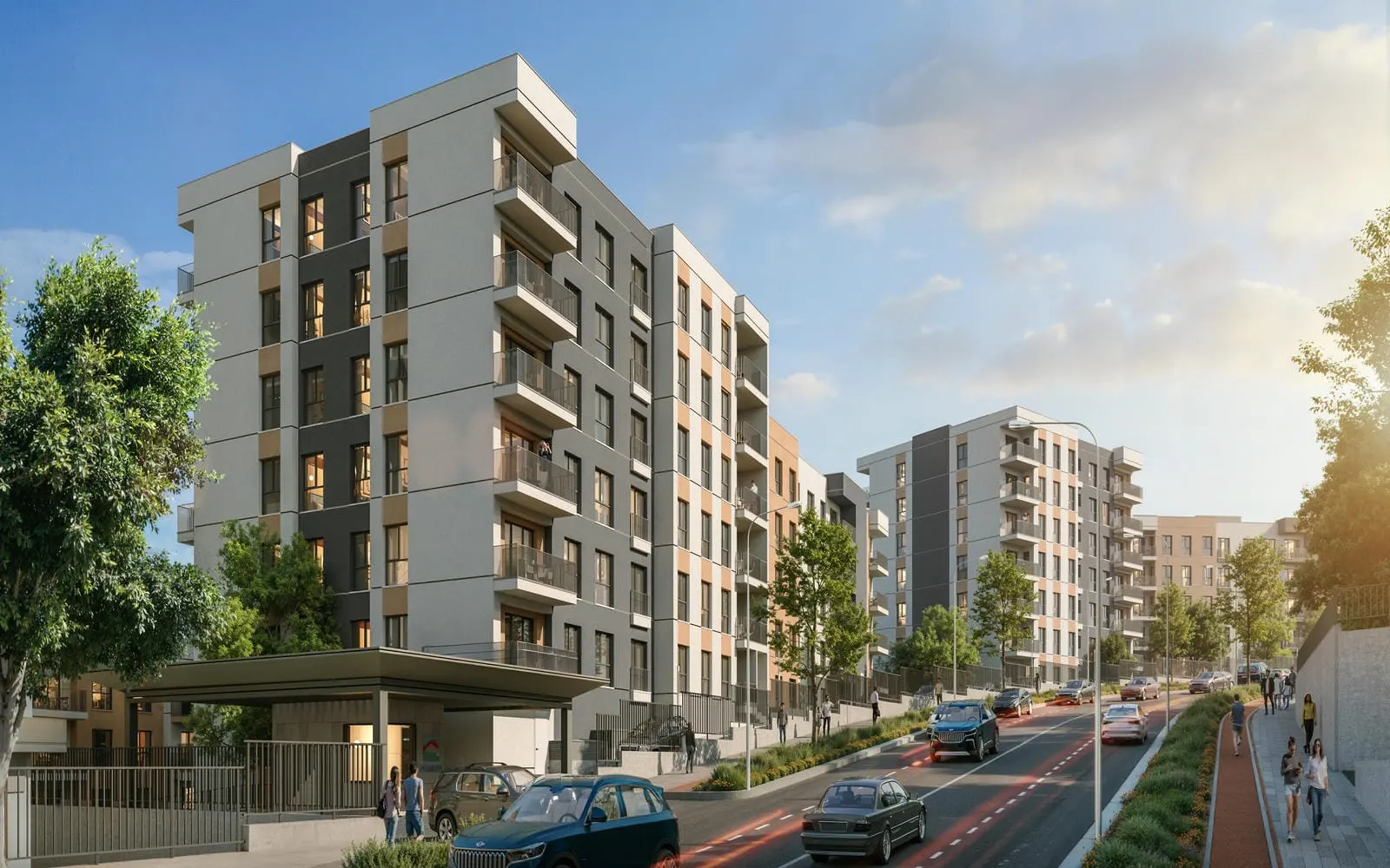 Damla Kent block seen from the street