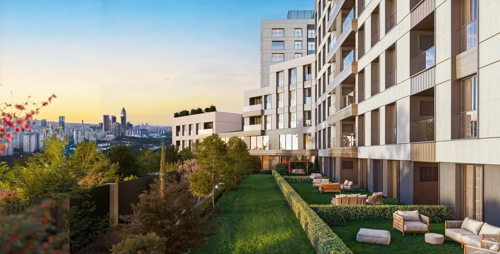 Garden terrace at DAP Atasehir 173