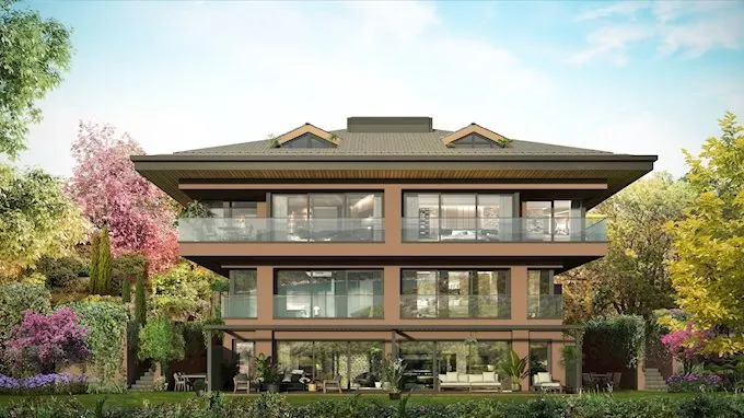 A villa block at Denizkoru Sariyer