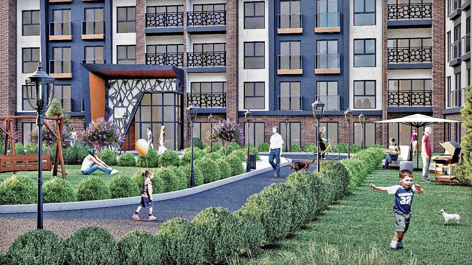 Garden and playground at Dilek Life Mahall
