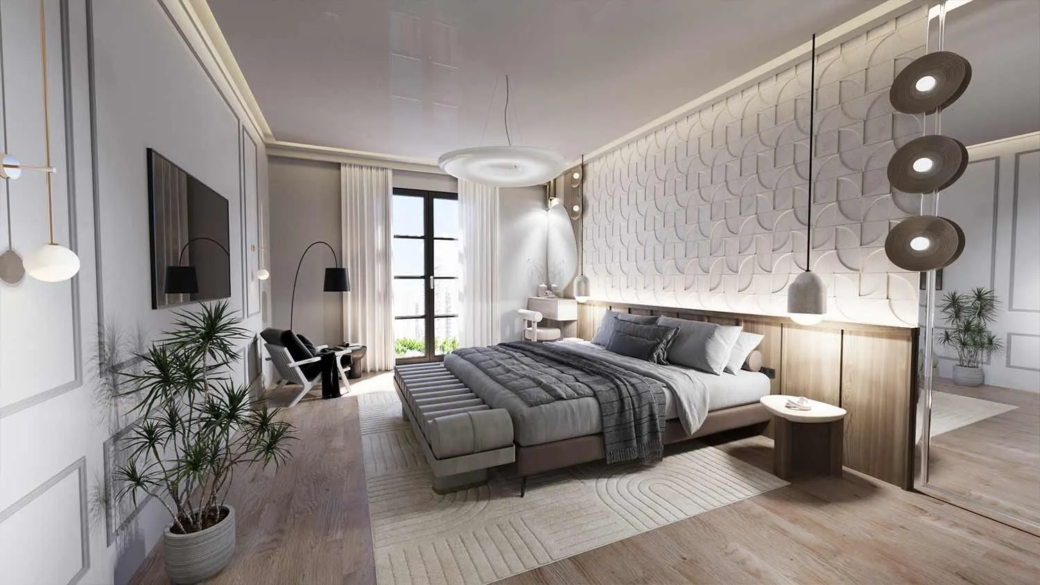Bedroom in a Dilek Life Mahall apartment