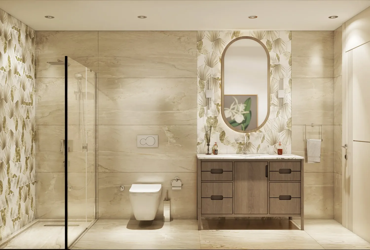 Bathroom in an Elite Erenkoy apartment