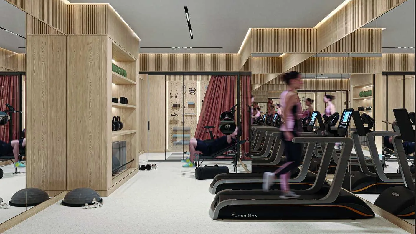 Fitness center at Elysium Residence Cubuklu