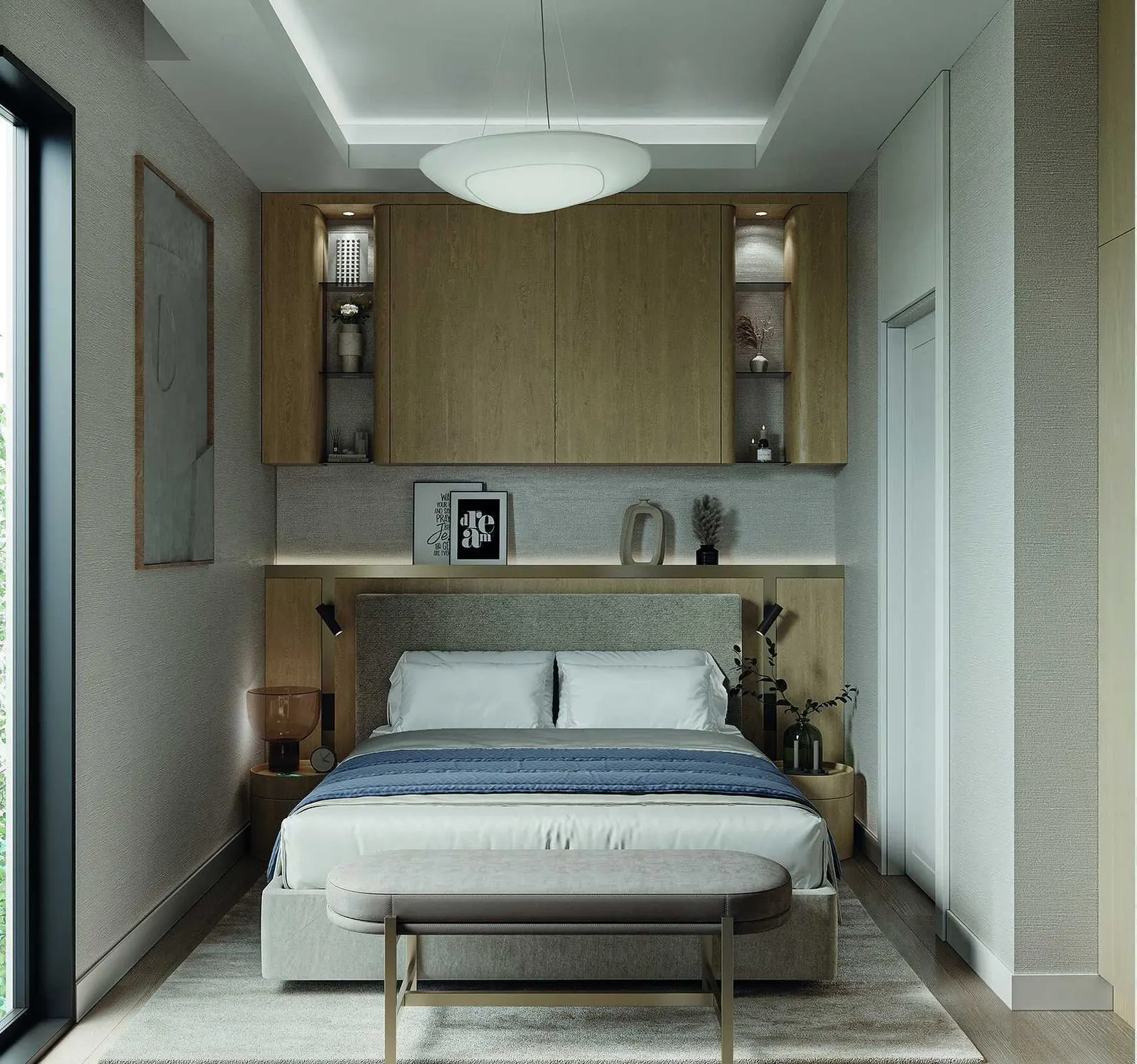 Bedroom in an Elysium Residence Cubuklu apartment