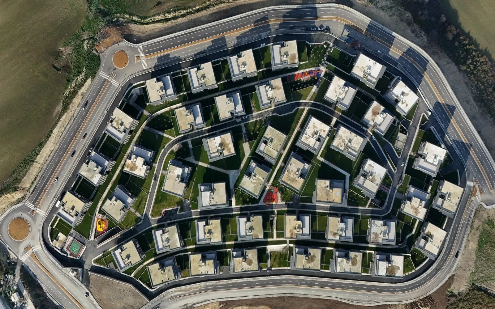 Emlak Konut Vadi Evleri 2. Etap seen from directly above