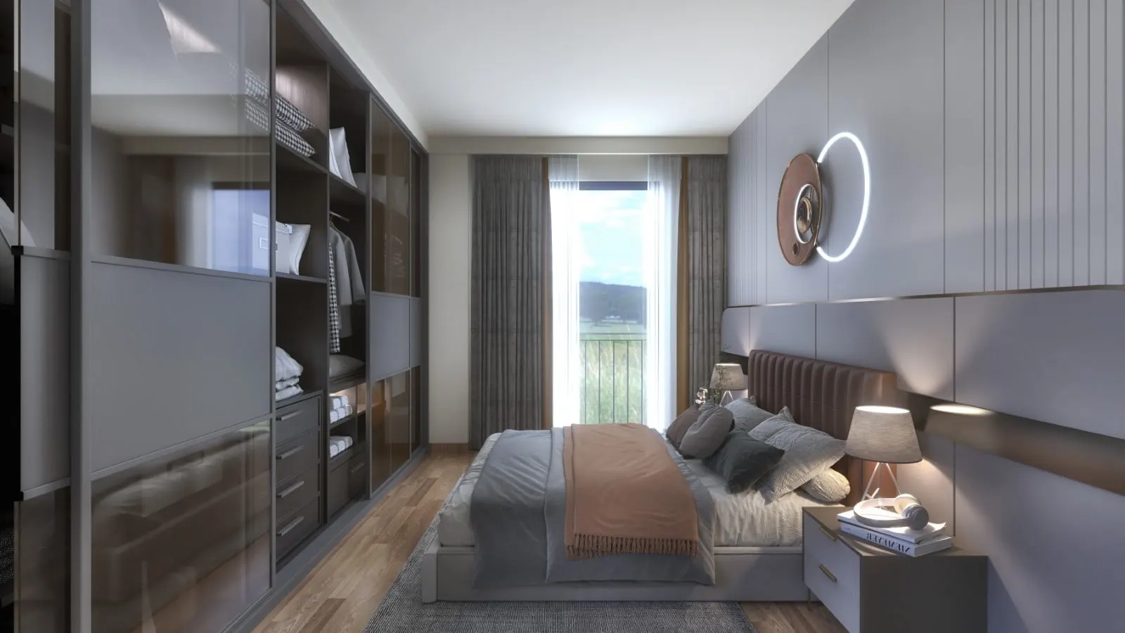 Bedroom in an Emlak Konut Vadi Evleri 2. Etap apartment
