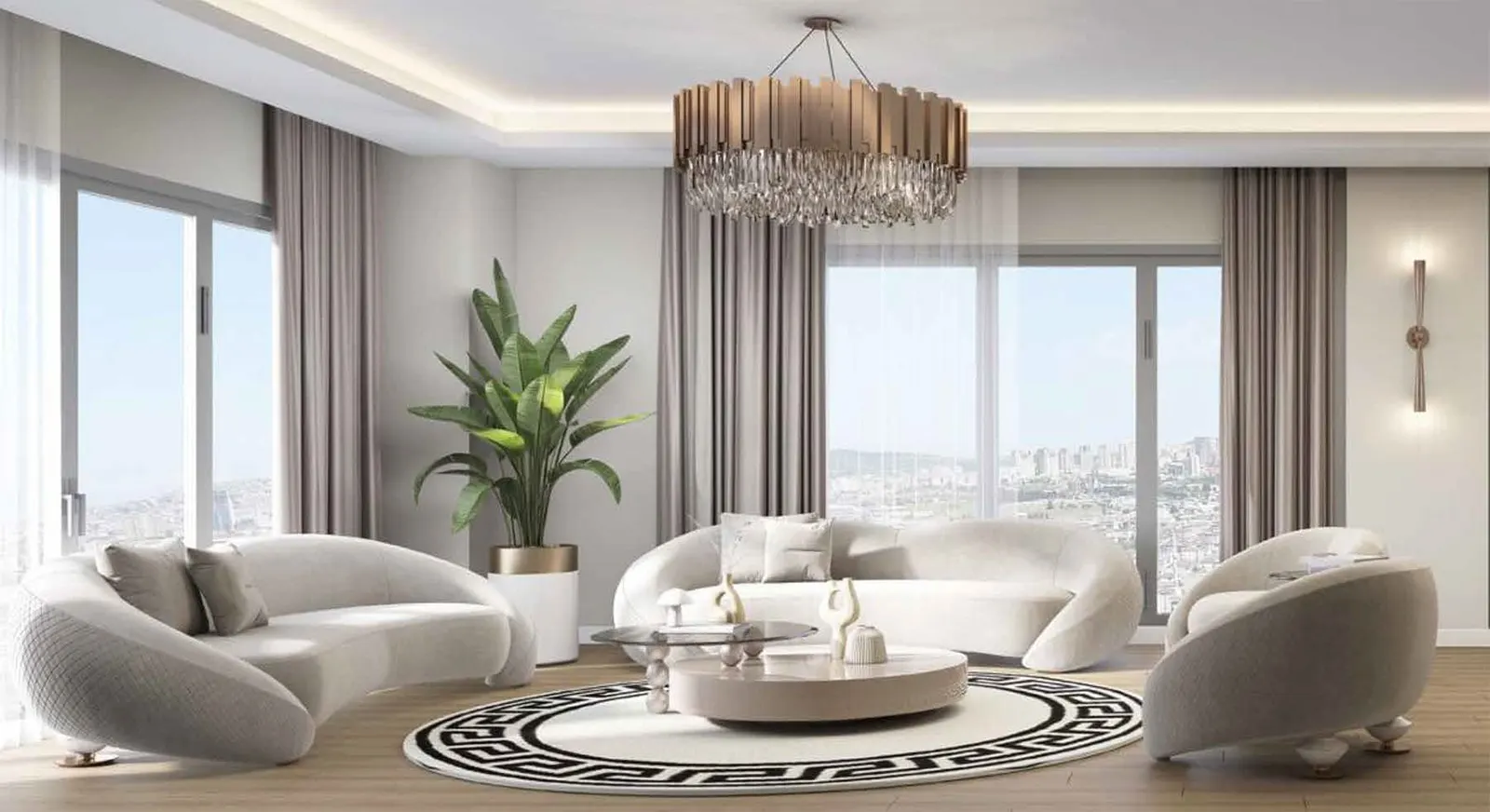 Living room in a Vadi Panorama Evleri apartment