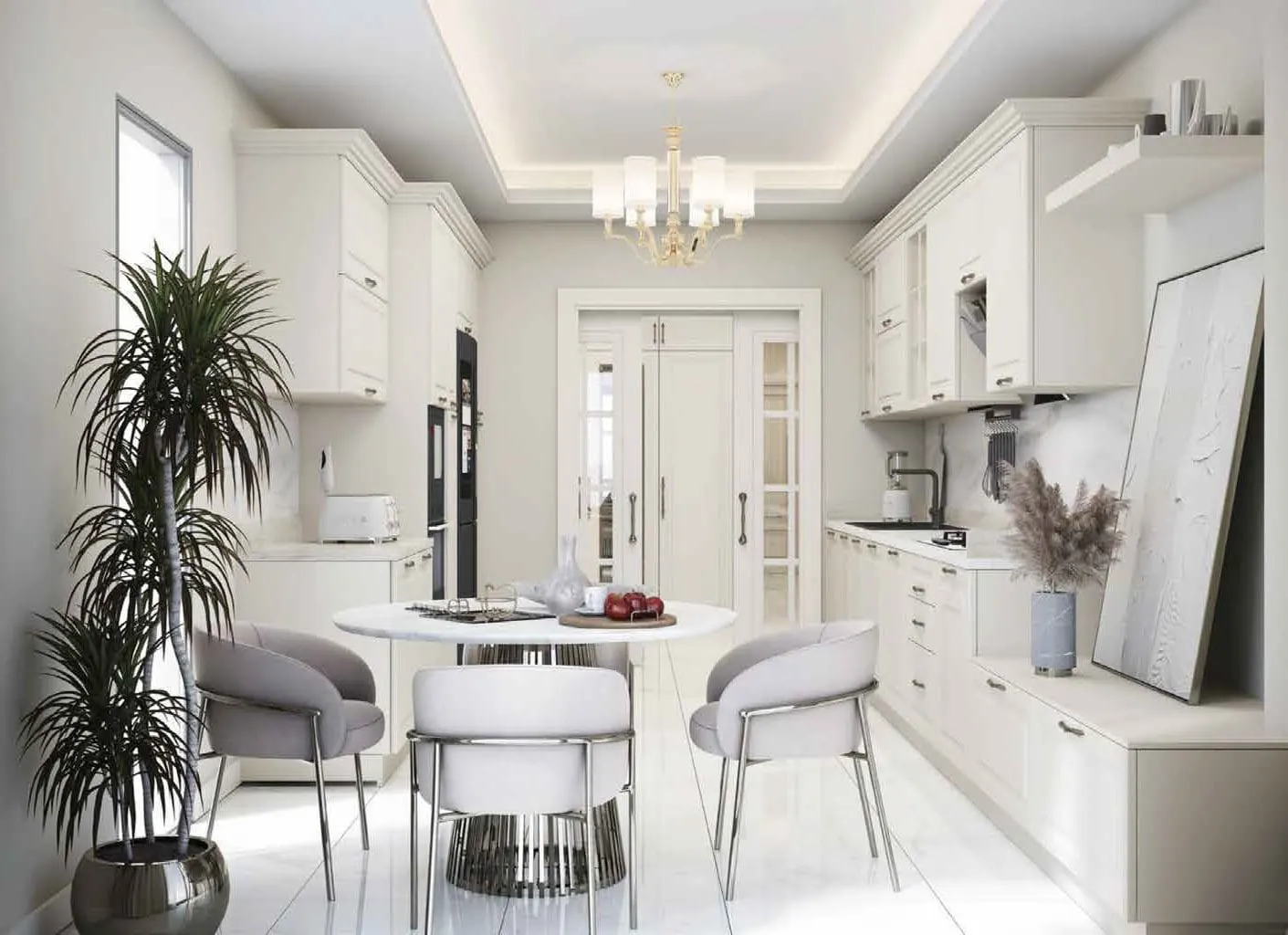 Kitchen in a Vadi Panorama Evleri apartment
