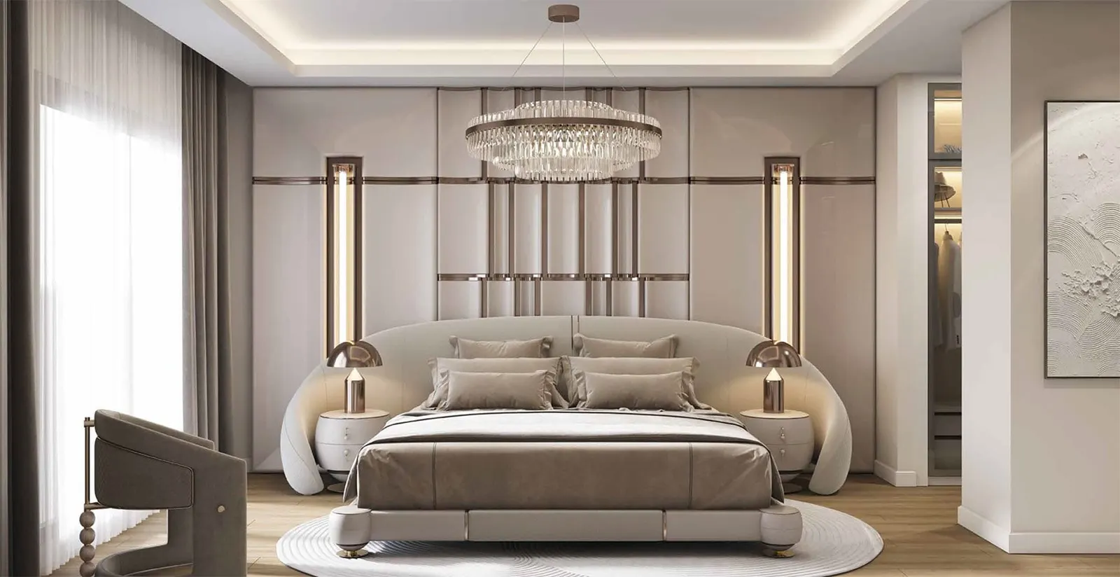 Bedroom in a Vadi Panorama Evleri apartment