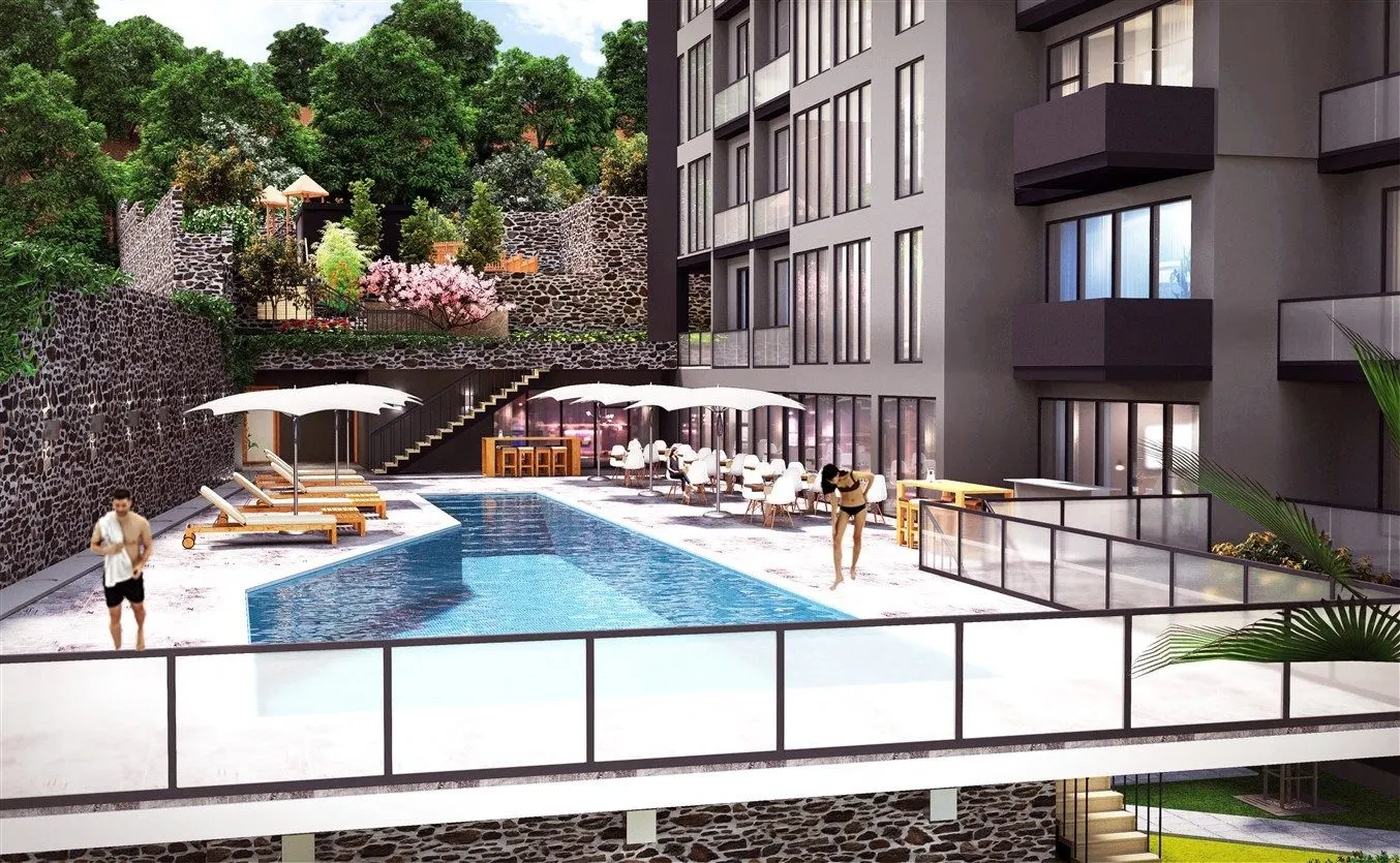 Outdoor pool at Exodus Panorama
