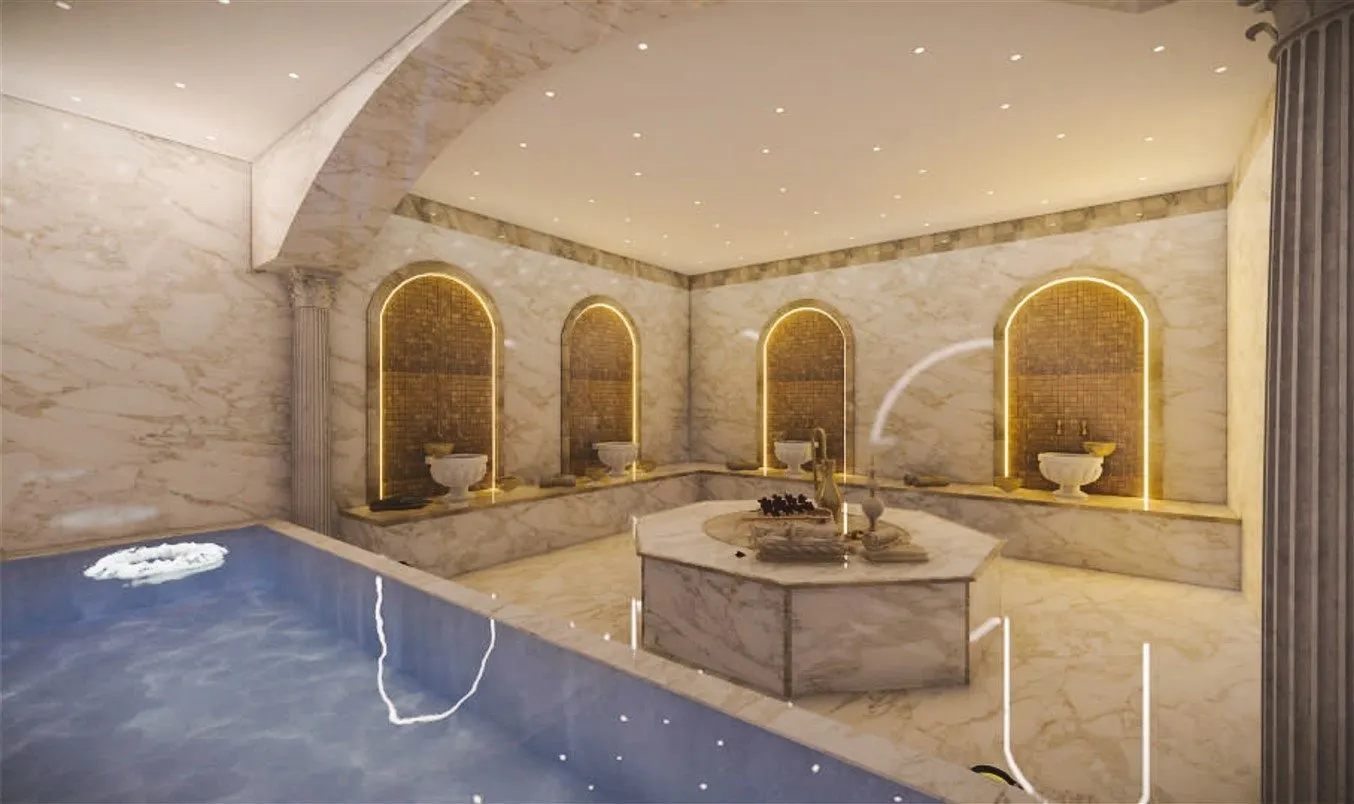 Indoor pool and hammam at Exodus Panorama