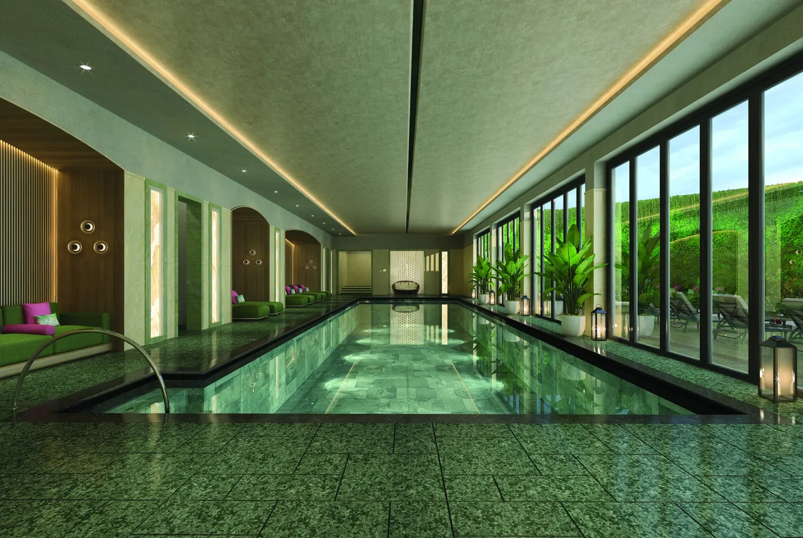 Indoor pool at Four Seasons Private Residences Istanbul