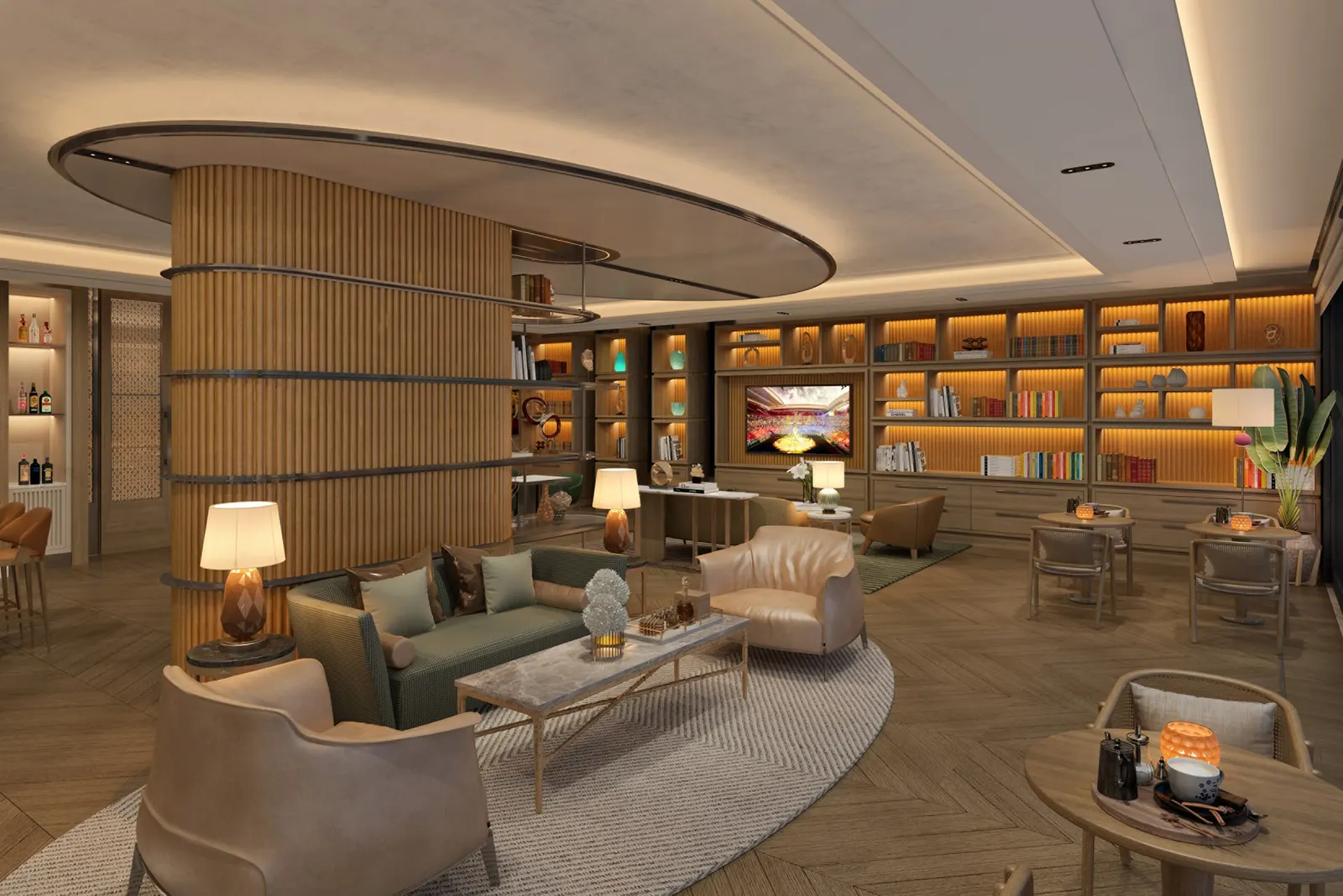 Residents' lounge at Four Seasons Private Residences Istanbul