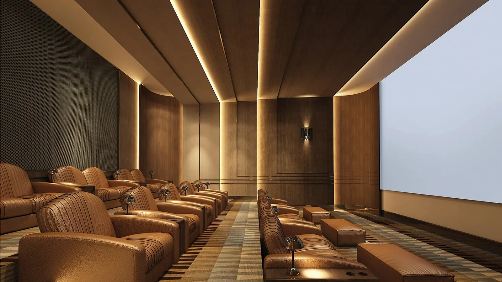 Private cinema at Four Seasons Private Residences Istanbul