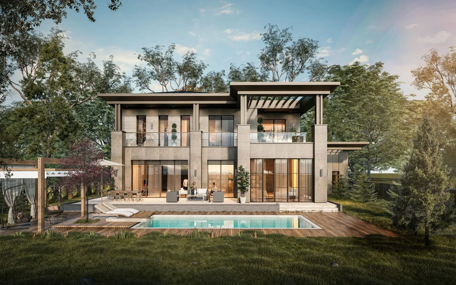 Villa with pool at Gokturk Kemer Evleri