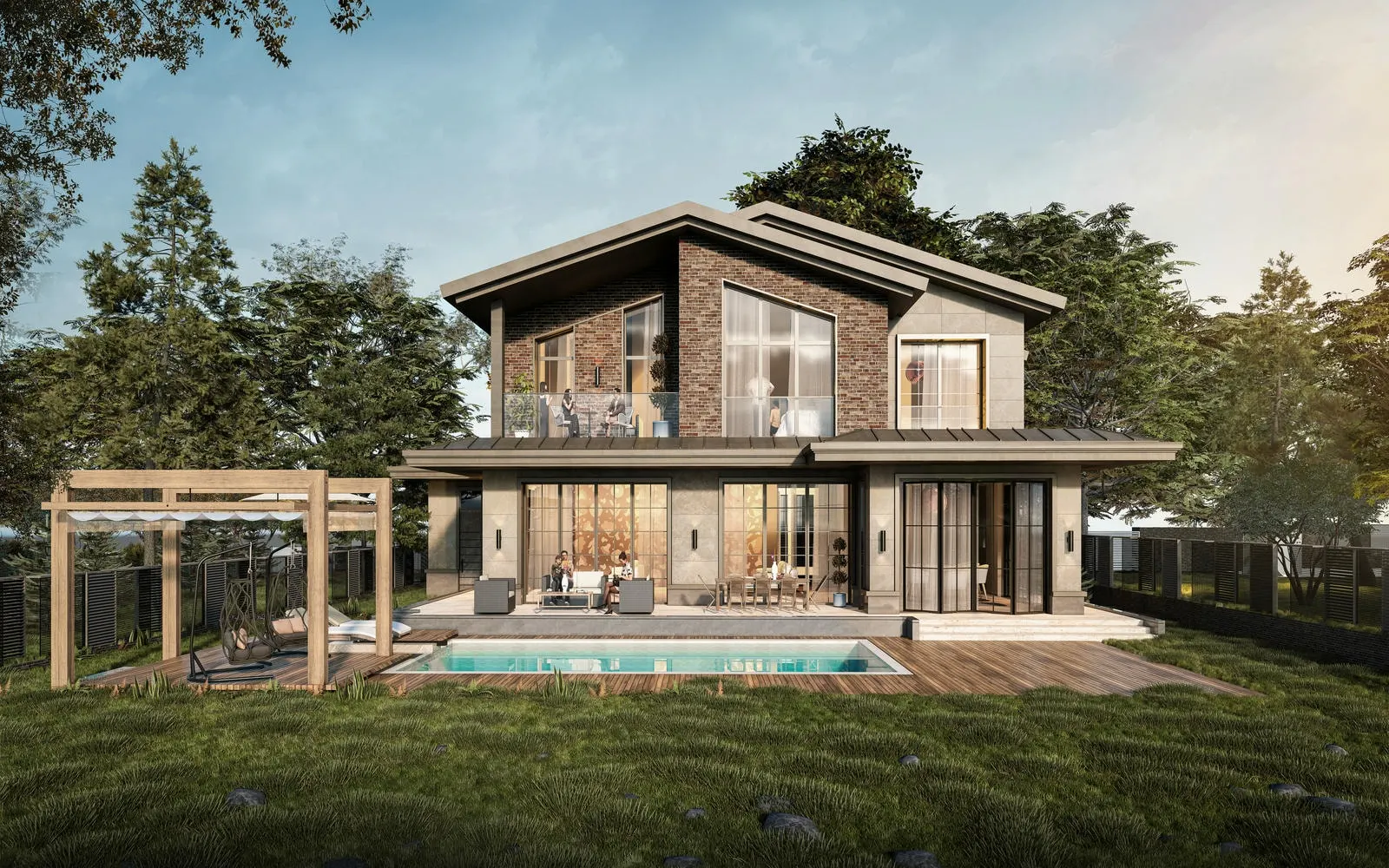 Villa and garden at Gokturk Kemer Evleri