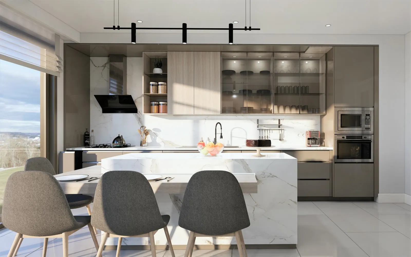 Kitchen of a Gokturk Kemer Evleri home