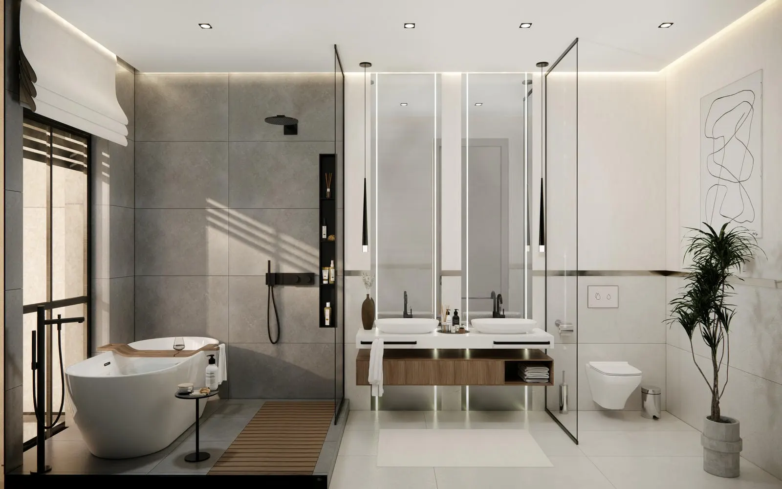 Bathroom of a Gokturk Kemer Evleri home