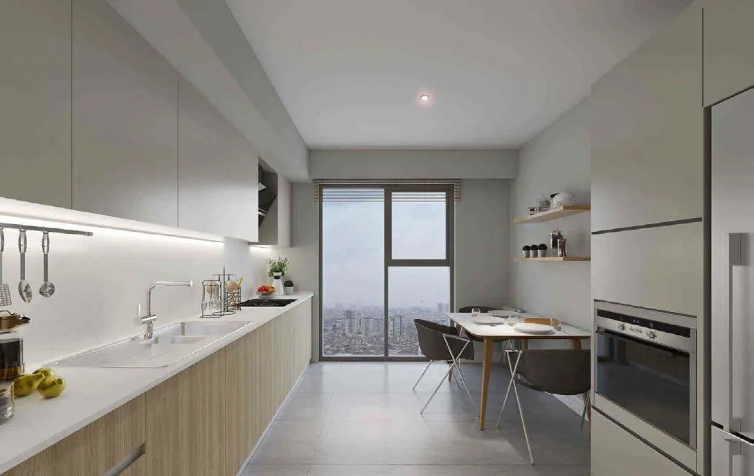 Kitchen in a Hayat City Mahmutbey apartment