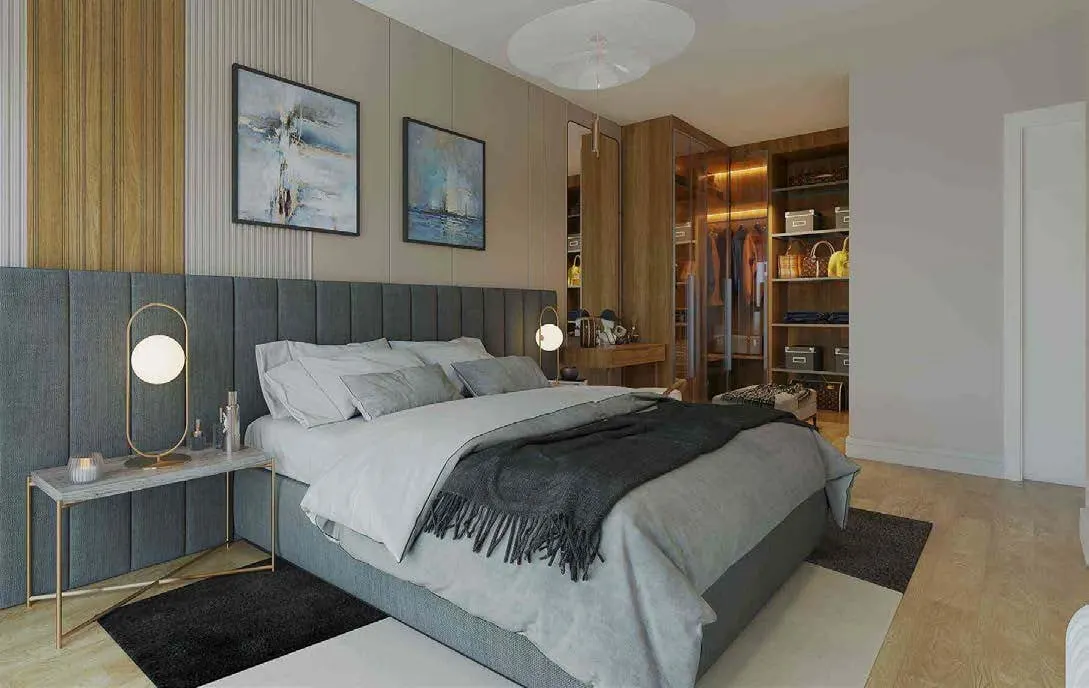 Bedroom in a Hayat City Mahmutbey apartment