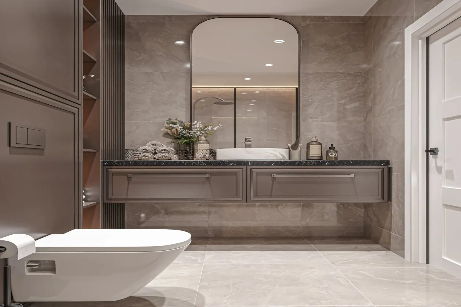 Bathroom in an Inlight Yenisehir apartment