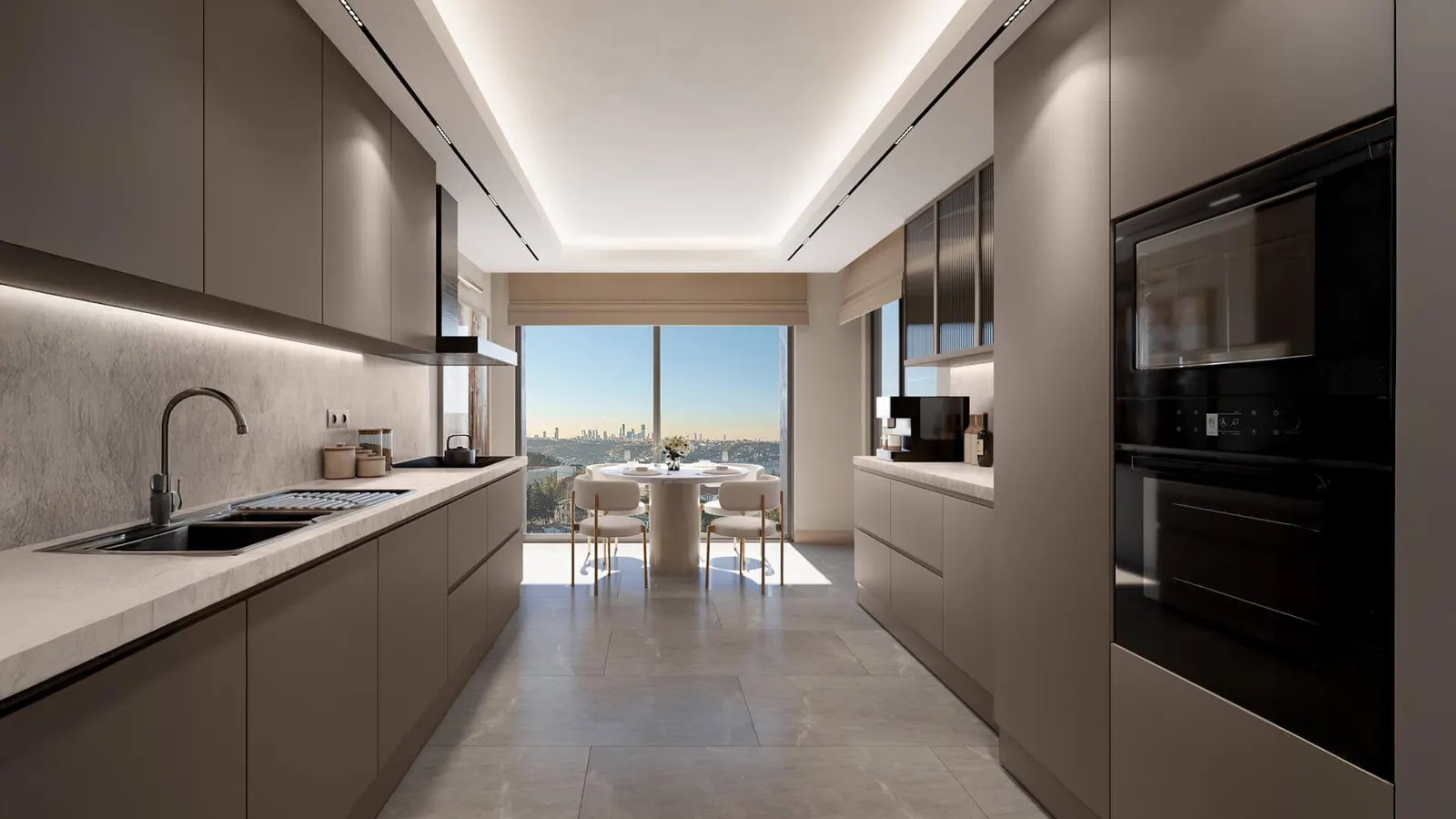 Kitchen in an IV Kandilli apartment