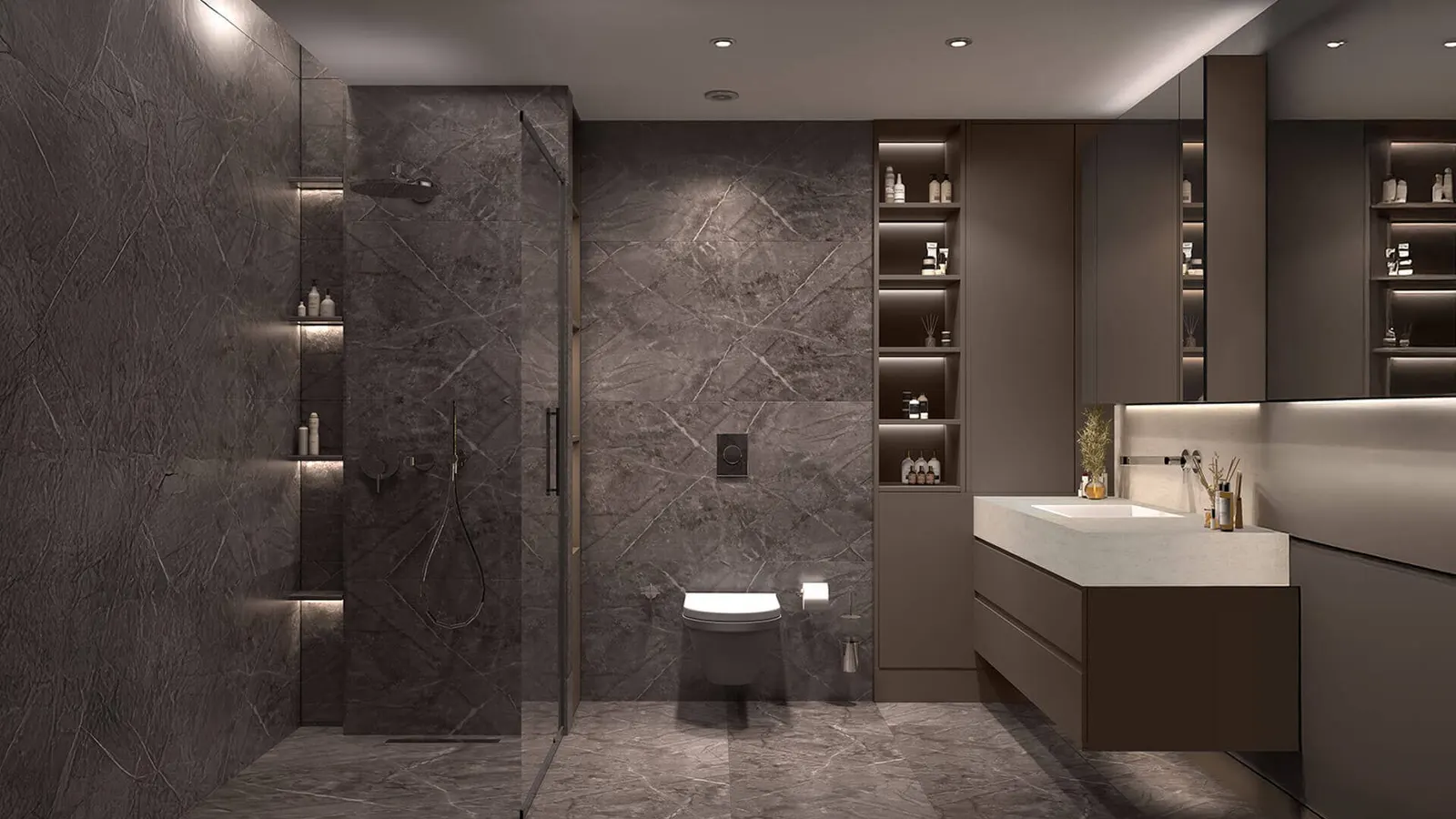 Bathroom in an IV Kandilli apartment