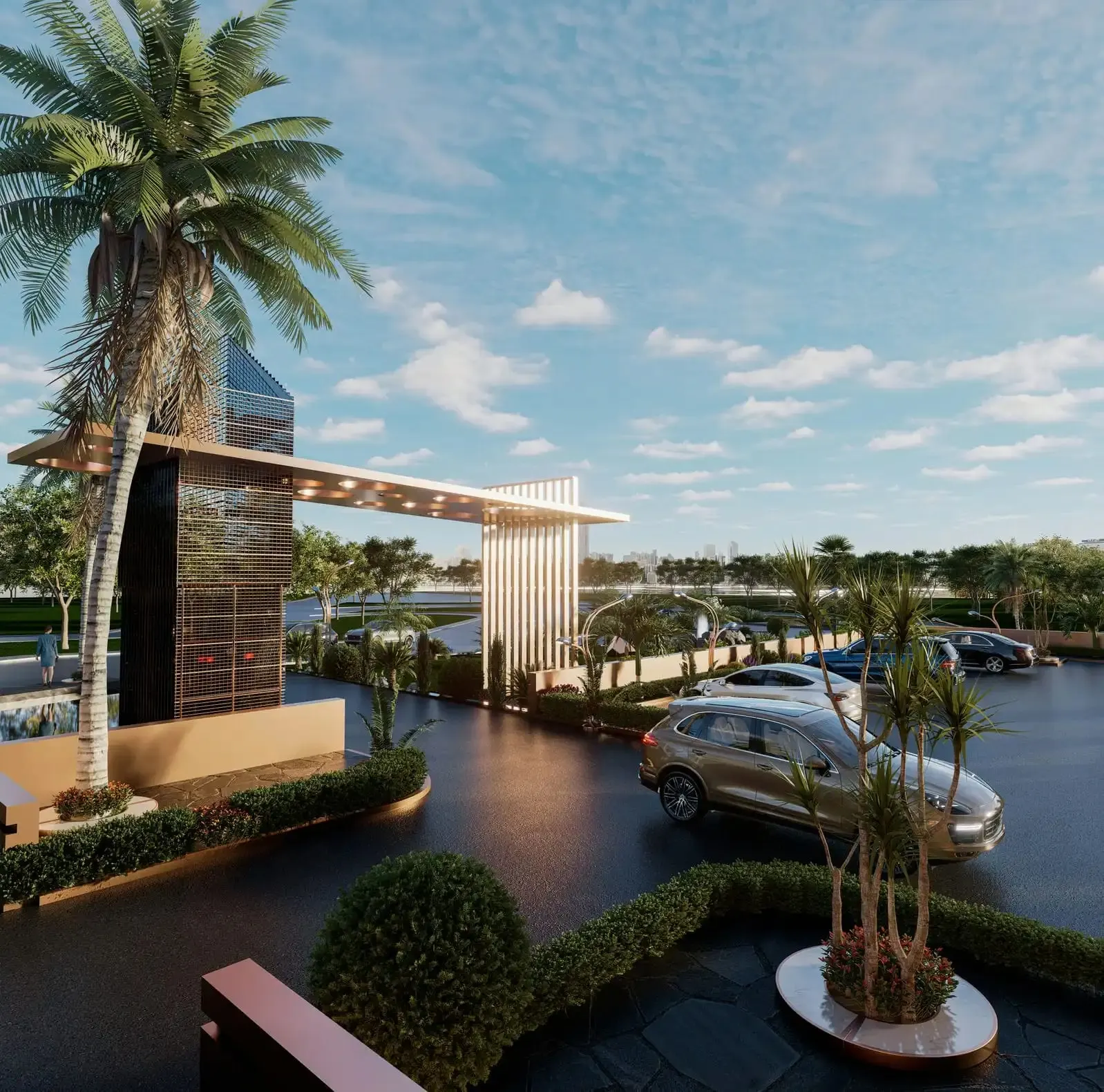 Entrance gate of JW Marriott Residences Tarabya