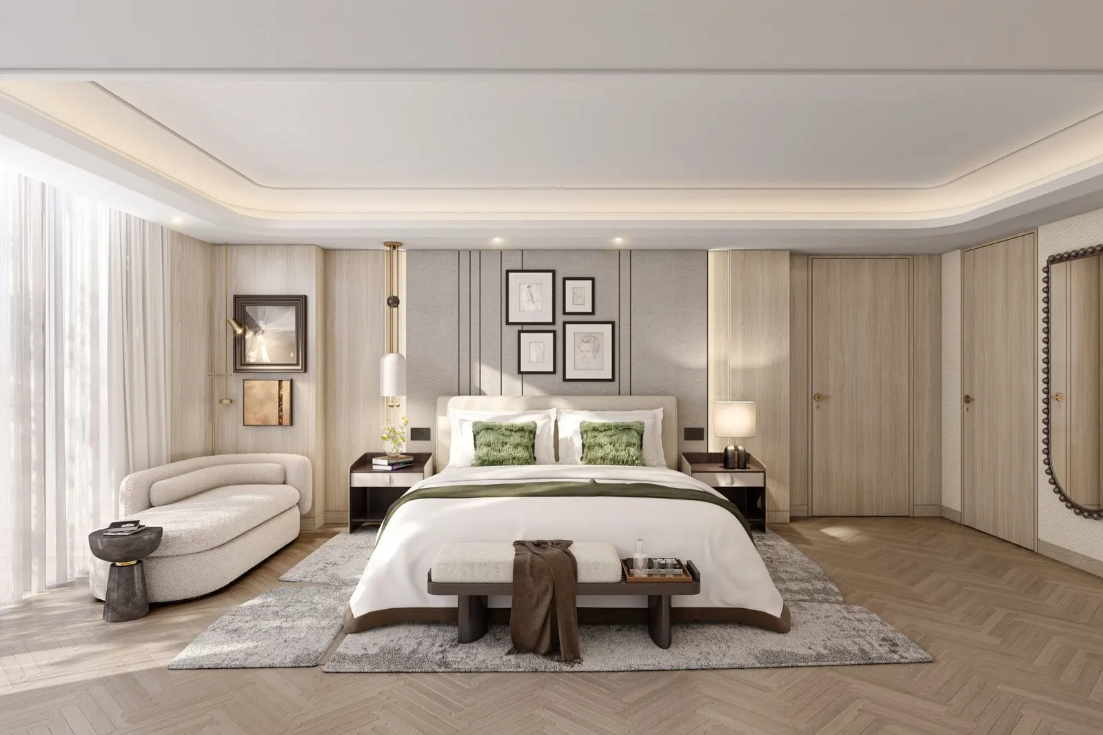 Bedroom in a JW Marriott Residences Tarabya apartment