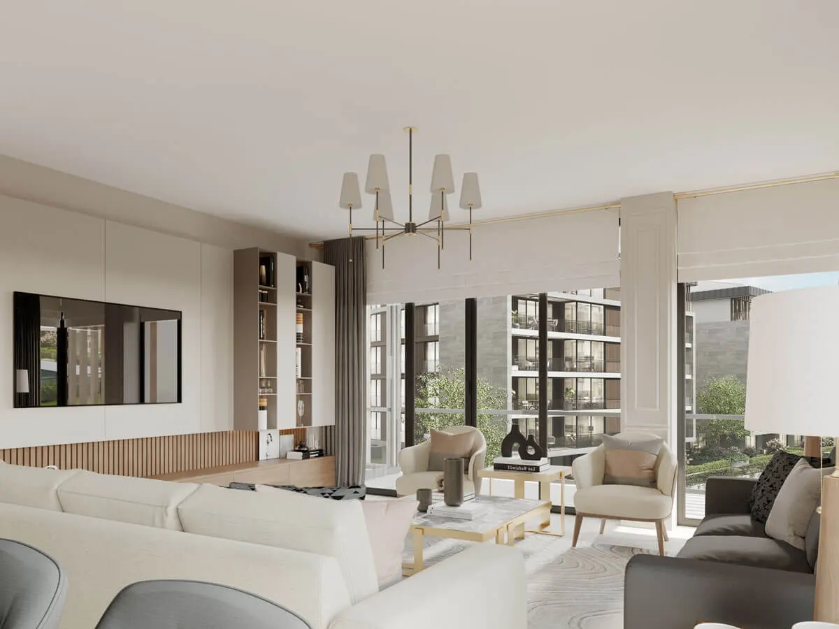Living room of a Cadde Bakirkoy apartment