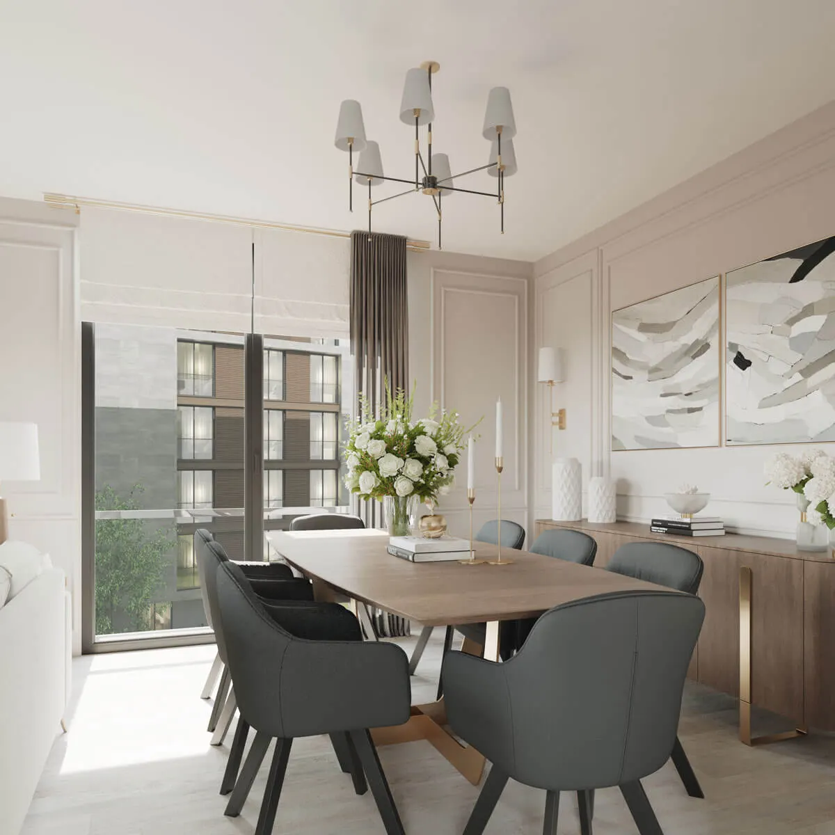 Dining area of a Cadde Bakirkoy apartment