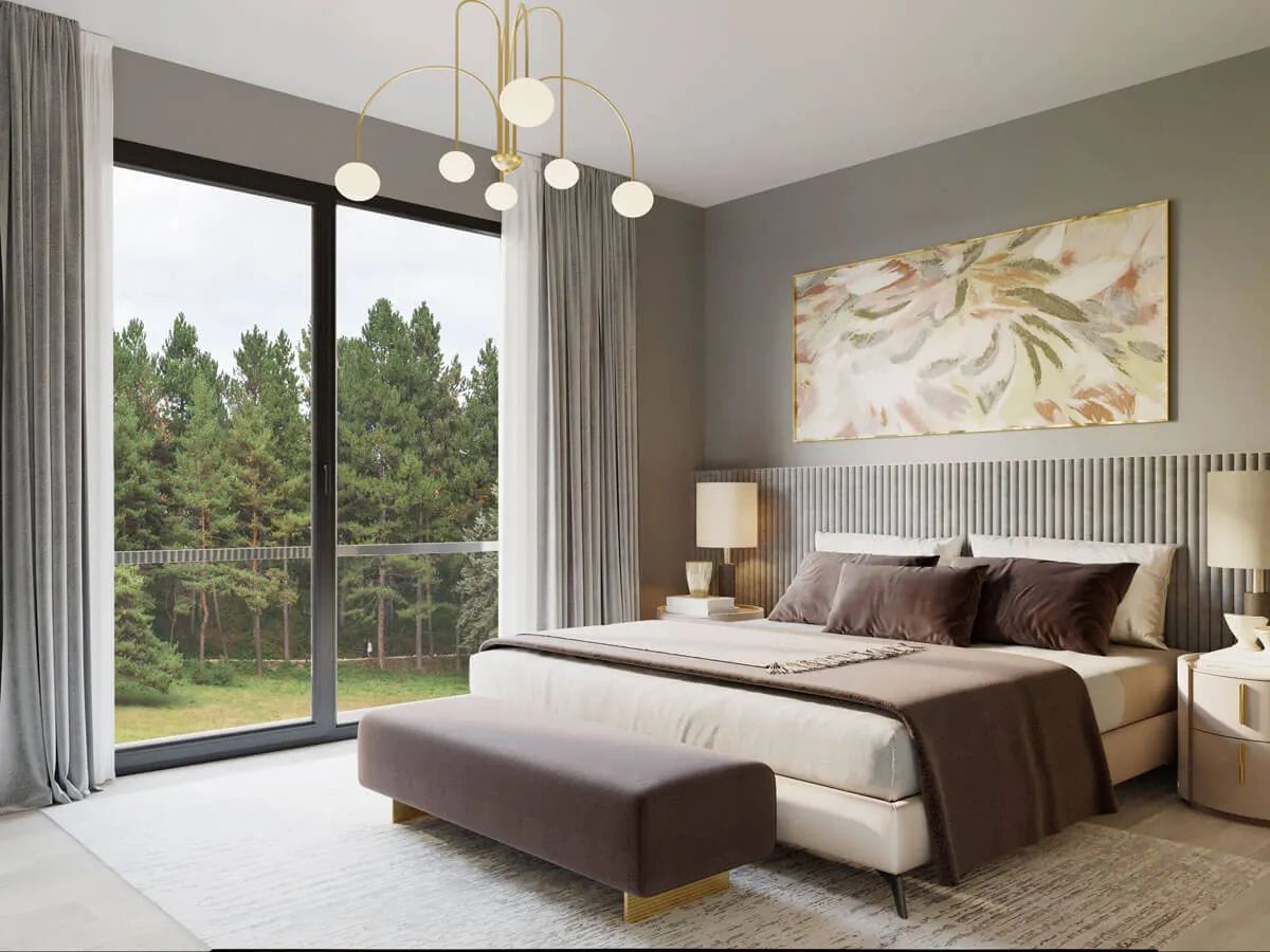 Bedroom of a Cadde Bakirkoy apartment