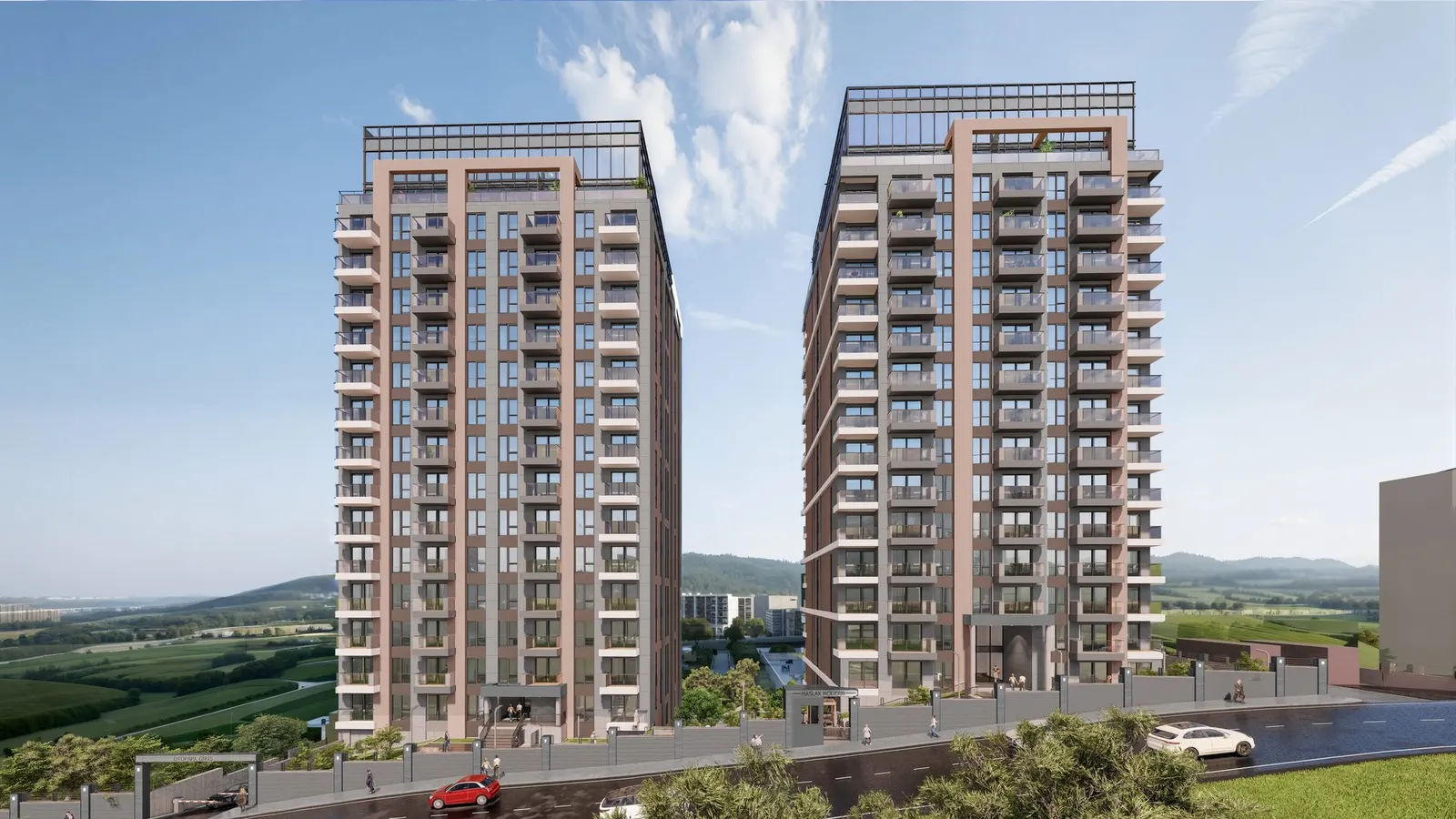 The two blocks of Kiptas Maslak Modern