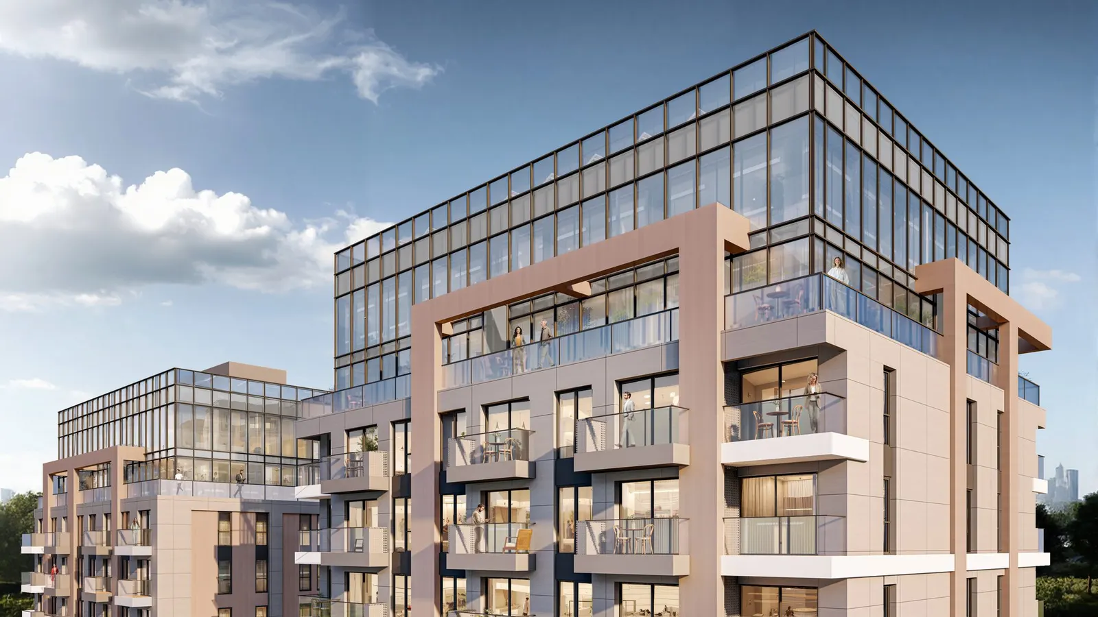 Low-rise building at Kiptas Maslak Modern