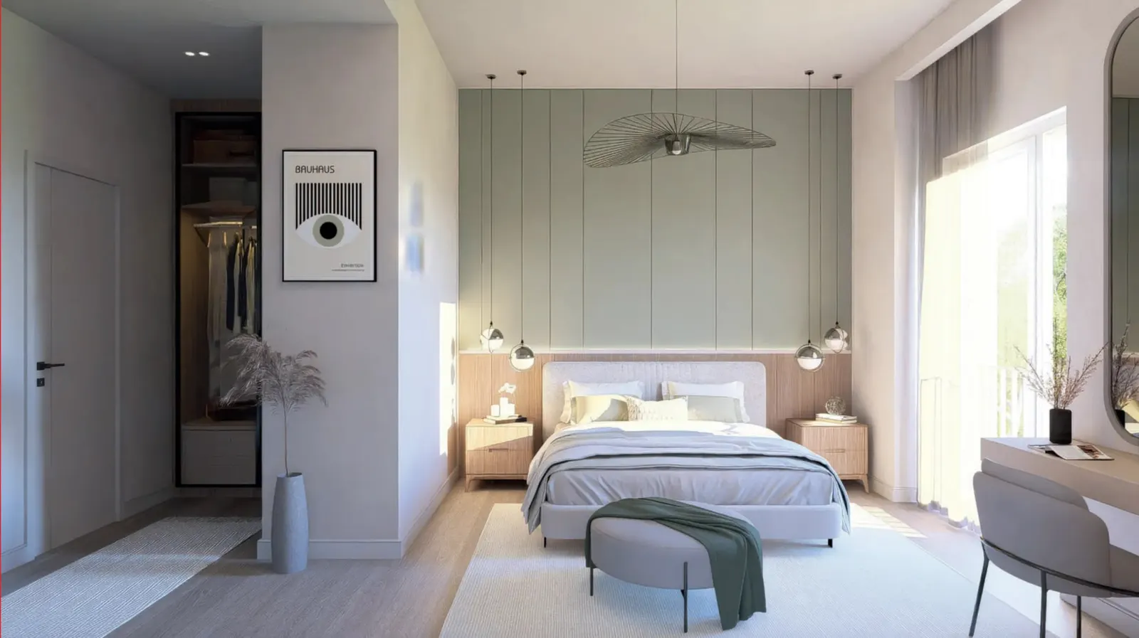 Bedroom in a Koray Upland apartment