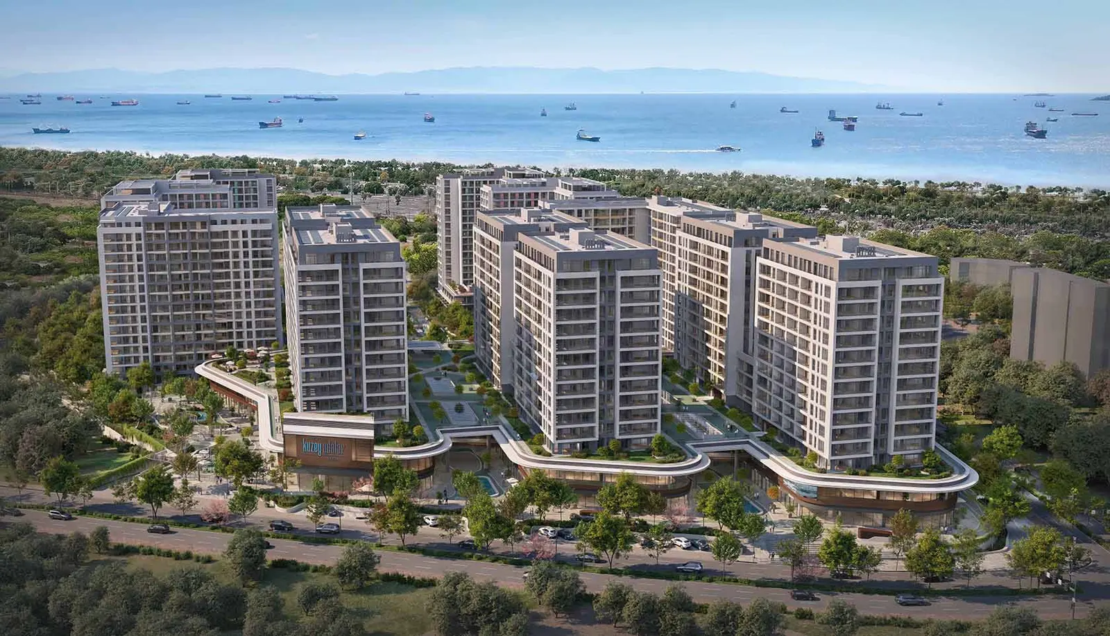 Kuzey Adalar with the Sea of Marmara behind