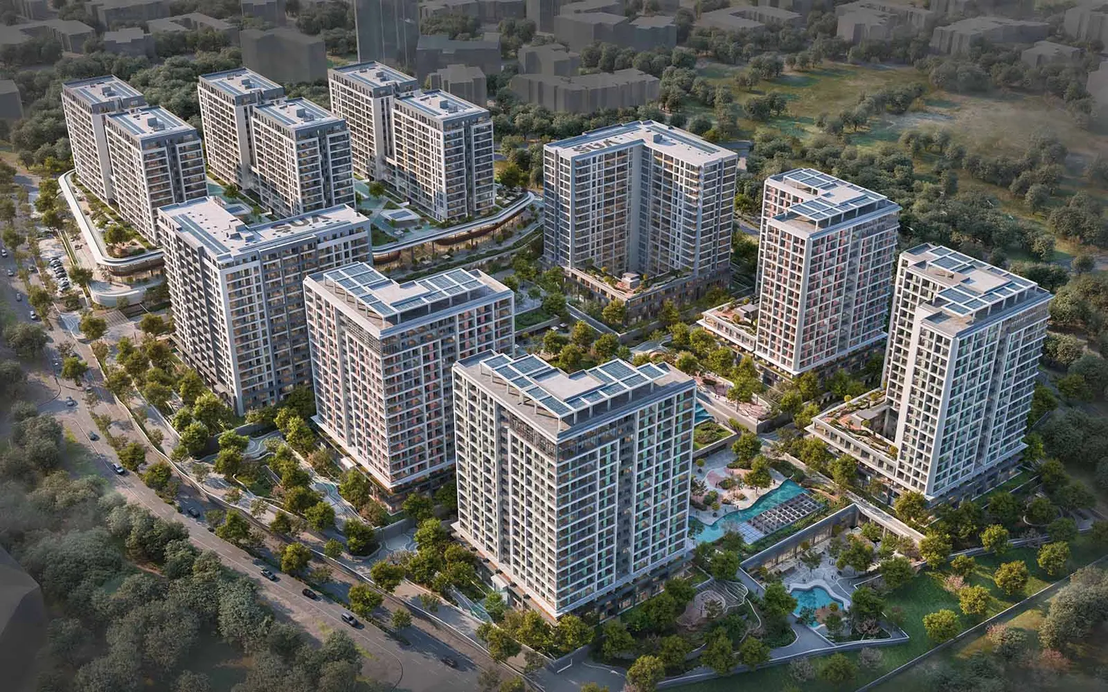 Kuzey Adalar blocks from above