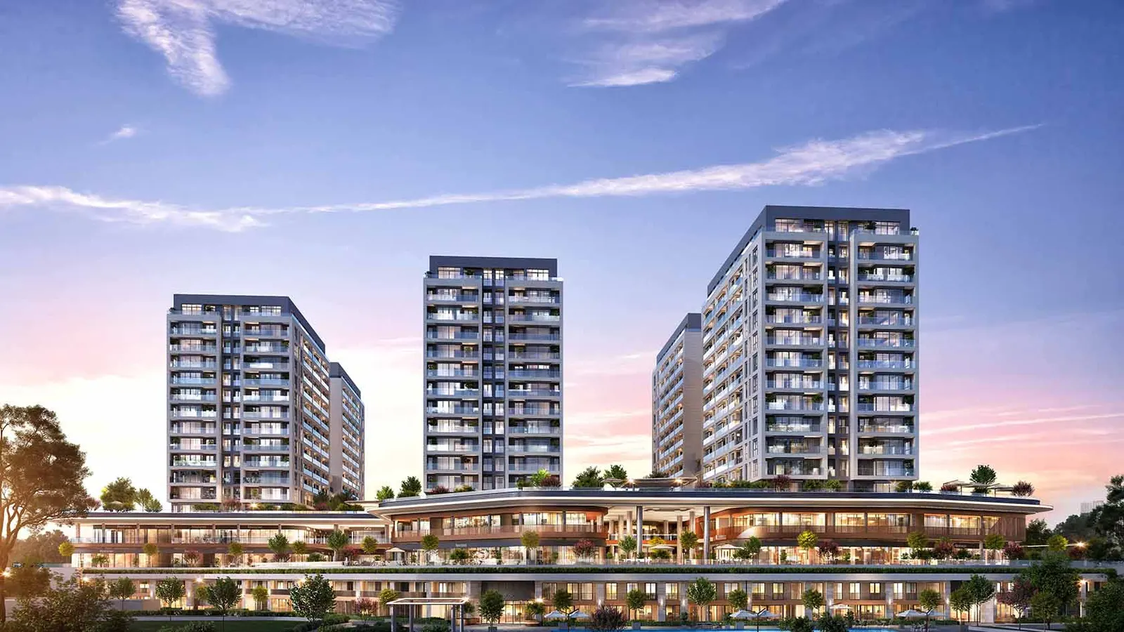 Kuzey Adalar blocks above the shopping center