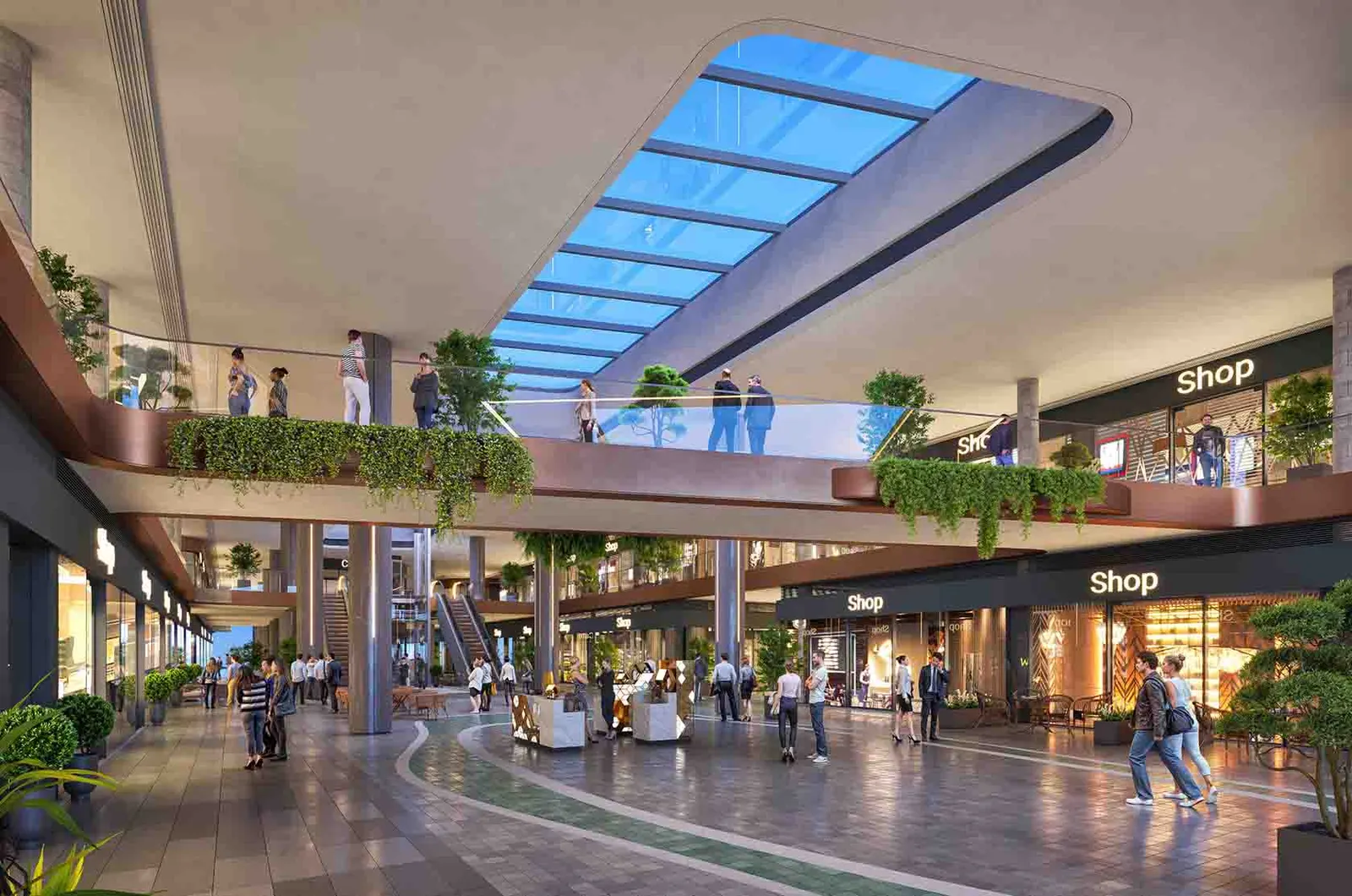 Inside the shopping center of Kuzey Adalar