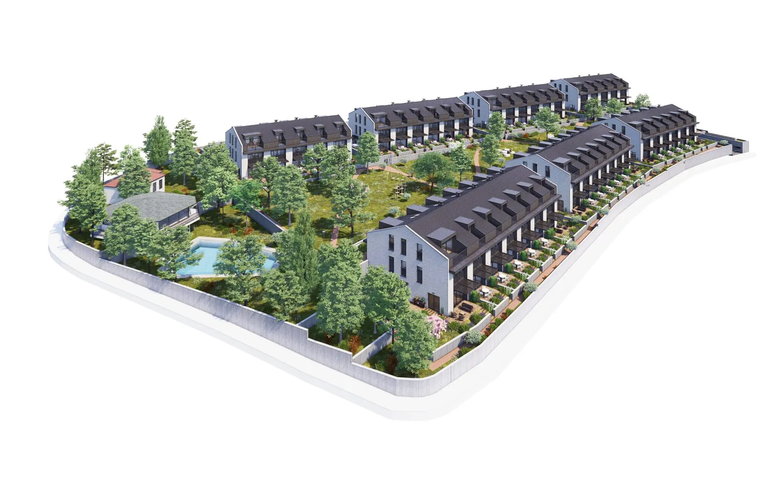 Model view of the whole Kuzeybuku Zekeriyakoy site
