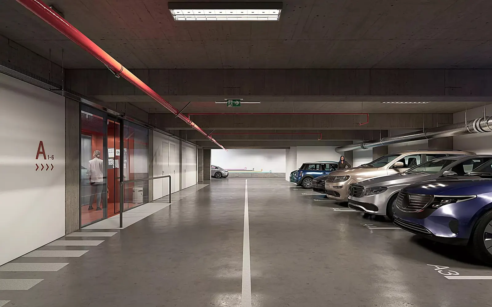 Covered car park at Kuzeybuku Zekeriyakoy