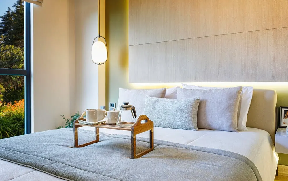 Main bedroom in a Limonlu Bahce Konaklari apartment