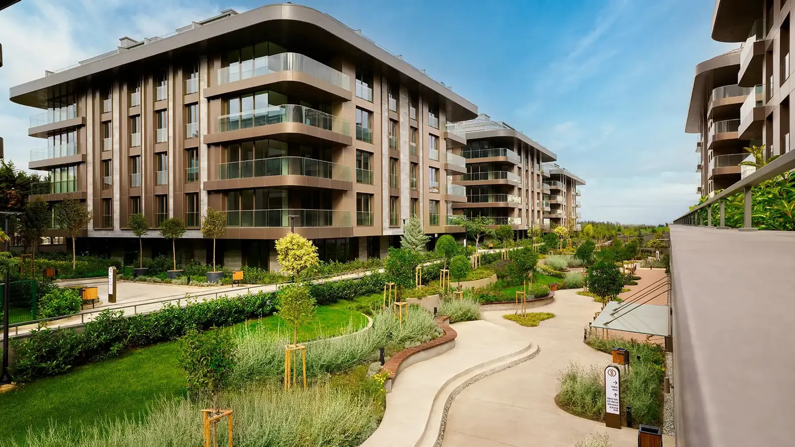 Litus Istanbul block and landscaped garden