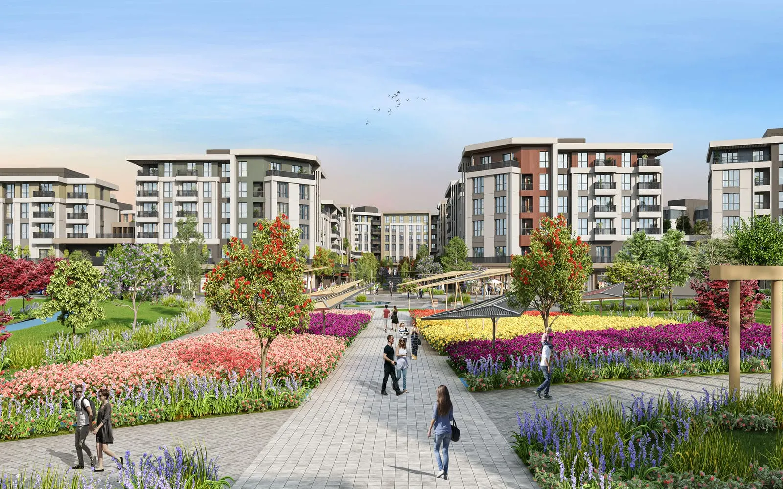 Flower gardens at Major Golyaka