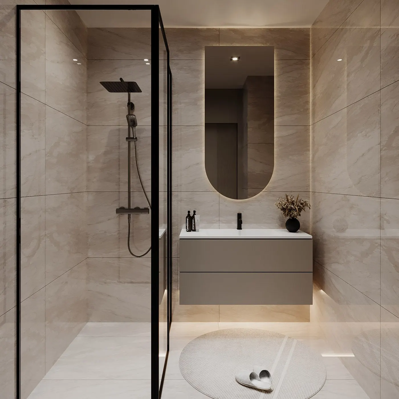 Bathroom in a Mavera Warda apartment