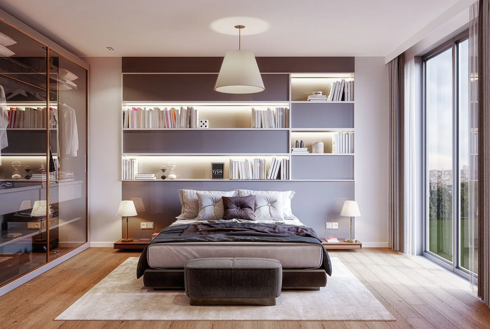 Bedroom in a Metro 24 Basaksehir apartment