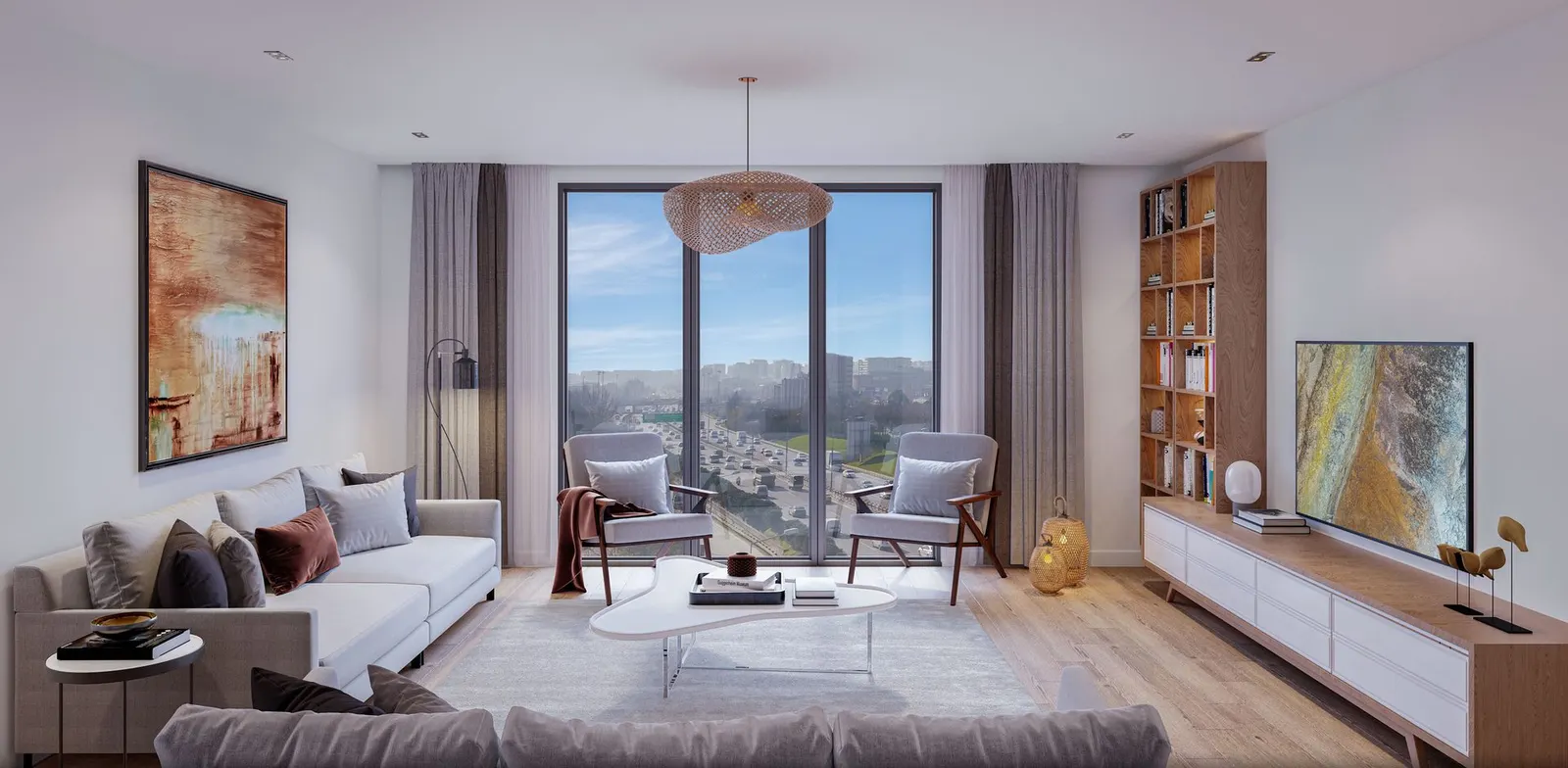 Living room in a Metro 24 Basaksehir apartment