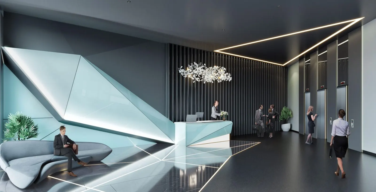Lobby at Metro 24 Basaksehir