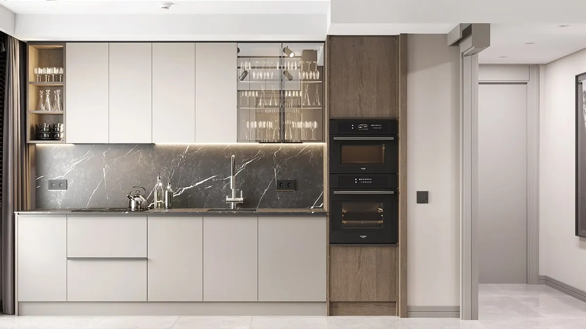 Kitchen in a Natura Ferce 3+1 apartment