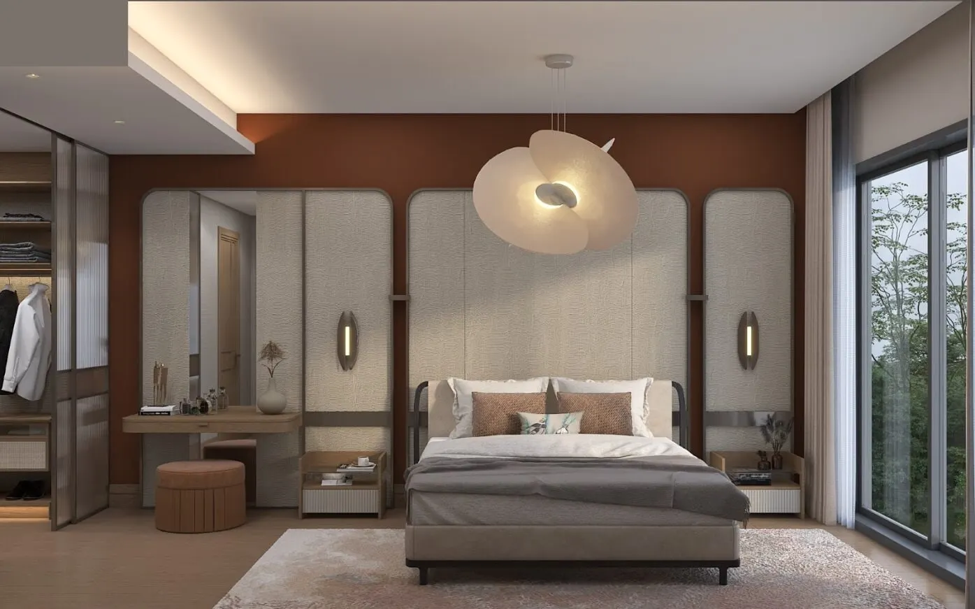 Bedroom in a Next Level Kemer apartment